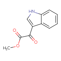 Chemical structure of methyl 2-(1H-indol-3-yl)-2-oxoacetate - CSSB00102524930