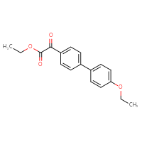 Chemical structure of ethyl 2-{4'-ethoxy-[1,1'-biphenyl]-4-yl}-2-oxoacetate - CSSB06588186788