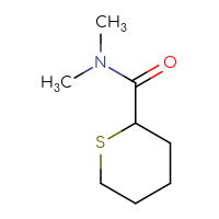 Chemical structure of N,N-dimethylthiane-2-carboxamide - CSSB00012790564