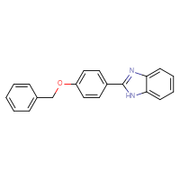 Chemical structure of 2-[4-(benzyloxy)phenyl]-1H-1,3-benzodiazole - CSSB00000258274