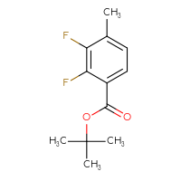 Chemical structure of tert-butyl 2,3-difluoro-4-methylbenzoate - CSSB00010735267