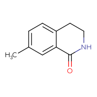 Chemical structure of 7-methyl-1,2,3,4-tetrahydroisoquinolin-1-one - CSSB00011997069