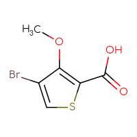 Chemical structure of 4-bromo-3-methoxythiophene-2-carboxylic acid - CSSB00010871610
