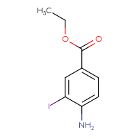 Chemical structure of ethyl 4-amino-3-iodobenzoate - CSSB00000028389