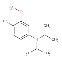 Chemical structure of 4-bromo-3-methoxy-N,N-bis(propan-2-yl)aniline - CSSB00011011784