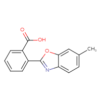 Chemical structure of 2-(6-methyl-1,3-benzoxazol-2-yl)benzoic acid - CSSB00000783672