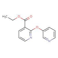 Chemical structure of ethyl 2-(pyridin-3-yloxy)pyridine-3-carboxylate - CSSB00904743598
