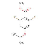 Chemical structure of methyl 2,6-difluoro-4-(propan-2-yloxy)benzoate - CSSB00025726400