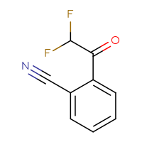 Chemical structure of 2-(2,2-difluoroacetyl)benzonitrile - CSSB00011084952
