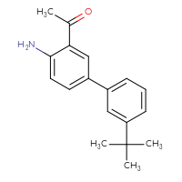 Chemical structure of 1-{4-amino-3'-tert-butyl-[1,1'-biphenyl]-3-yl}ethan-1-one - CSSB06594186857