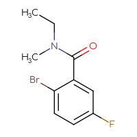 Chemical structure of 2-bromo-N-ethyl-5-fluoro-N-methylbenzamide - CSSB00011238173