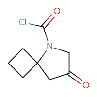 Chemical structure of 7-oxo-5-azaspiro[3.4]octane-5-carbonyl chloride - CSSB14959847712