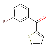 Chemical structure of (3-bromophenyl)(thiophen-2-yl)methanone - CSSB00011267850