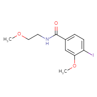 Chemical structure of 4-iodo-3-methoxy-N-(2-methoxyethyl)benzamide - CSSB00989286944