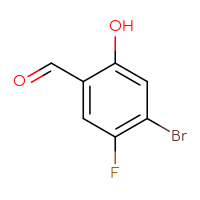Chemical structure of 4-bromo-5-fluoro-2-hydroxybenzaldehyde - CSSB00010762562