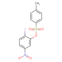 Chemical structure of 2-iodo-5-nitrophenyl 4-methylbenzene-1-sulfonate - CSSB02077295906