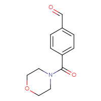 Chemical structure of 4-(morpholine-4-carbonyl)benzaldehyde - CSSB00000050339