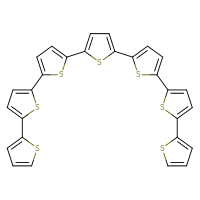 Chemical structure of 5-(5'-{[2,2'-bithiophen]-5-yl}-[2,2'-bithiophen]-5-yl)-5'-(thiophen-2-yl)-2,2'-bithiophene - CSSB00132311919