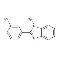 Chemical structure of 3-(1-methyl-1H-1,3-benzodiazol-2-yl)aniline - CSSB00000677809