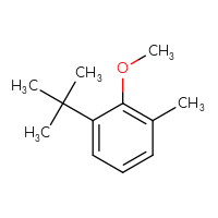 Chemical structure of 1-tert-butyl-2-methoxy-3-methylbenzene - CSSB00011093662