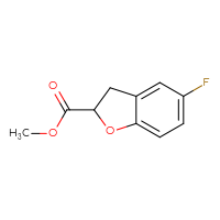 Chemical structure of methyl 5-fluoro-2,3-dihydro-1-benzofuran-2-carboxylate - CSSB00102731326