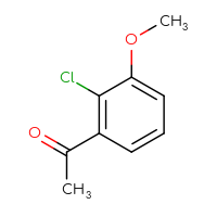 Chemical structure of 1-(2-chloro-3-methoxyphenyl)ethan-1-one - CSSB00010725614