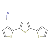 Chemical structure of 2-{[2,2'-bithiophen]-5-yl}thiophene-3-carbonitrile - CSSB13734601875