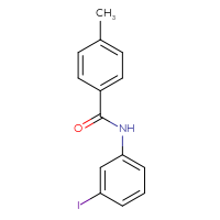 Chemical structure of N-(3-iodophenyl)-4-methylbenzamide - CSSB00000248951