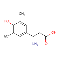 Chemical structure of 3-amino-3-(4-hydroxy-3,5-dimethylphenyl)propanoic acid - CSSB00010005958