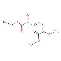 Chemical structure of ethyl 2-(3,4-dimethoxyphenyl)-2-oxoacetate - CSSB00005549853