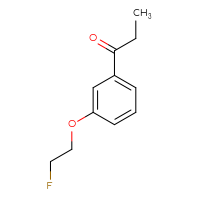 Chemical structure of 1-[3-(2-fluoroethoxy)phenyl]propan-1-one - CSSB02129096933
