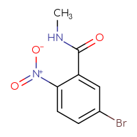 Chemical structure of 5-bromo-N-methyl-2-nitrobenzamide - CSSB00011000765