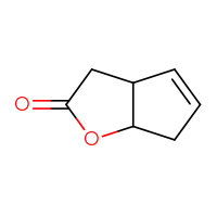 Chemical structure of 2H,3H,3aH,6H,6aH-cyclopenta[b]furan-2-one - CSSB00000039321