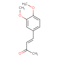 Chemical structure of (3E)-4-(3,4-dimethoxyphenyl)but-3-en-2-one - CSSB00016318303
