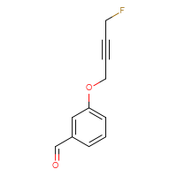 Chemical structure of 3-[(4-fluorobut-2-yn-1-yl)oxy]benzaldehyde - CSSB20476495237