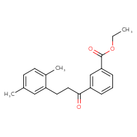 Chemical structure of ethyl 3-[3-(2,5-dimethylphenyl)propanoyl]benzoate - CSSB00020571446