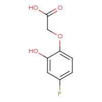 Chemical structure of 2-(4-fluoro-2-hydroxyphenoxy)acetic acid - CSSB00009926780