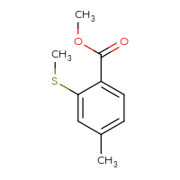 Chemical structure of methyl 4-methyl-2-(methylsulfanyl)benzoate - CSSB00010293207