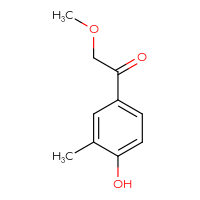 Chemical structure of 1-(4-hydroxy-3-methylphenyl)-2-methoxyethan-1-one - CSSB00137519733