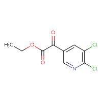 Chemical structure of ethyl 2-(5,6-dichloropyridin-3-yl)-2-oxoacetate - CSSB20813999999