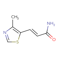 Chemical structure of (2E)-3-(4-methyl-1,3-thiazol-5-yl)prop-2-enamide - CSSB00135467066