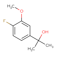 Chemical structure of 2-(4-fluoro-3-methoxyphenyl)propan-2-ol - CSSB00010991259