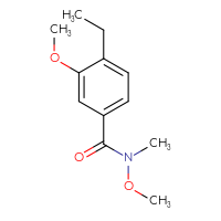 Chemical structure of 4-ethyl-N,3-dimethoxy-N-methylbenzamide - CSSB07044705786
