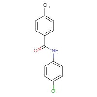 Chemical structure of N-(4-chlorophenyl)-4-methylbenzamide - CSSB00046090129
