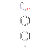 Chemical structure of 4'-bromo-N-methyl-[1,1'-biphenyl]-4-carboxamide - CSSB02283619318