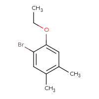 Chemical structure of 1-bromo-2-ethoxy-4,5-dimethylbenzene - CSSB00009814676