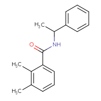 Chemical structure of 2,3-dimethyl-N-(1-phenylethyl)benzamide - CSSB00103778353