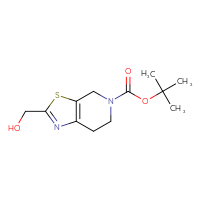Chemical structure of tert-butyl 2-(hydroxymethyl)-4H,5H,6H,7H-[1,3]thiazolo[5,4-c]pyridine-5-carboxylate - CSSB00010158921