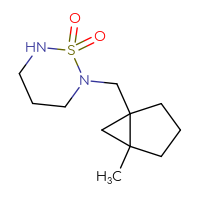 Chemical structure of 2-({5-methylbicyclo[3.1.0]hexan-1-yl}methyl)-1λ⁶,2,6-thiadiazinane-1,1-dione - CSMB20927856519