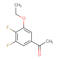 Chemical structure of 1-(3-ethoxy-4,5-difluorophenyl)ethan-1-one - CSSB00010142238